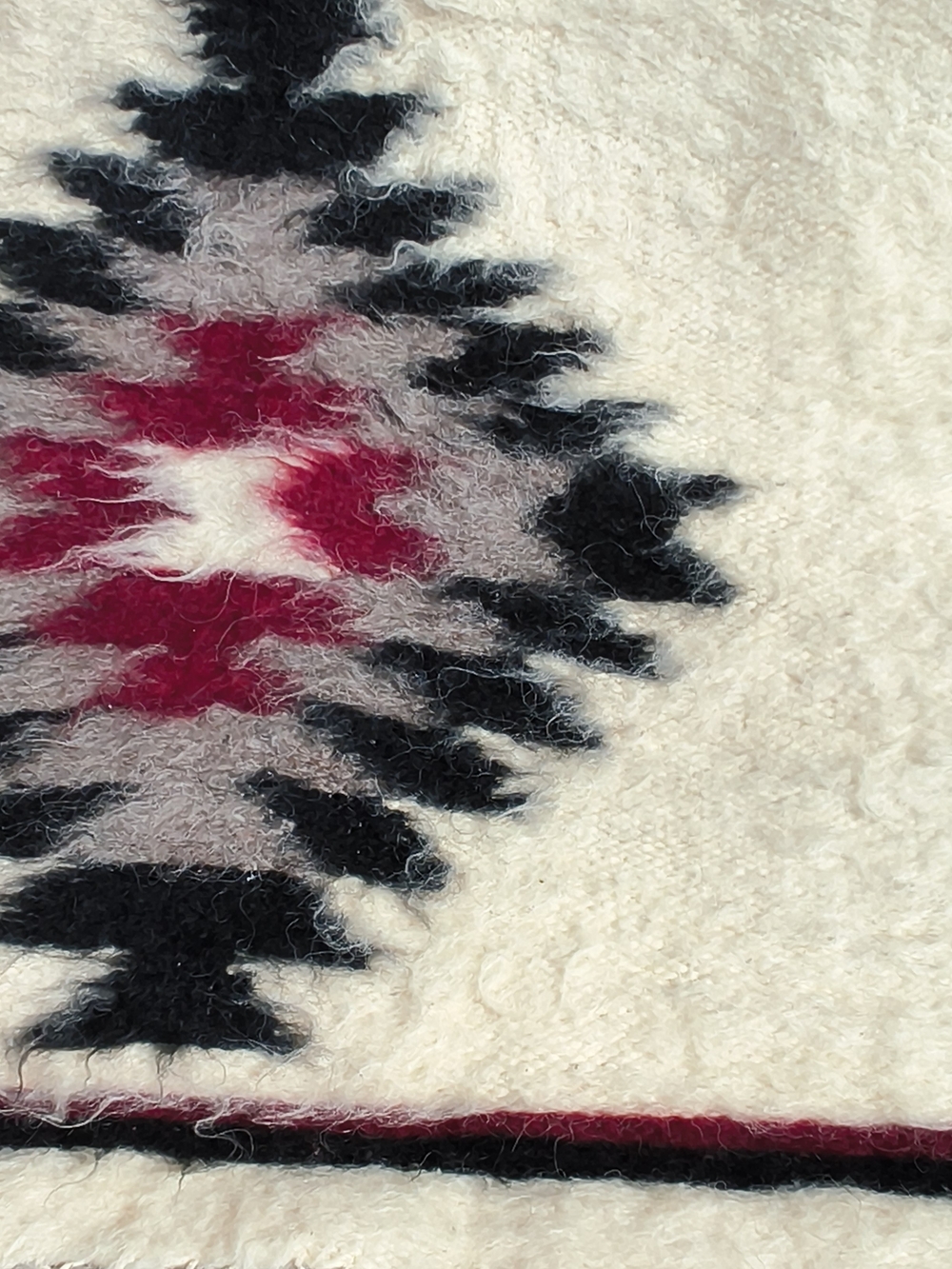 Vintage Handmade Hutsul Lizhnyk 100% Sheep Wool Blanket/Rug - Picture 11 of 16